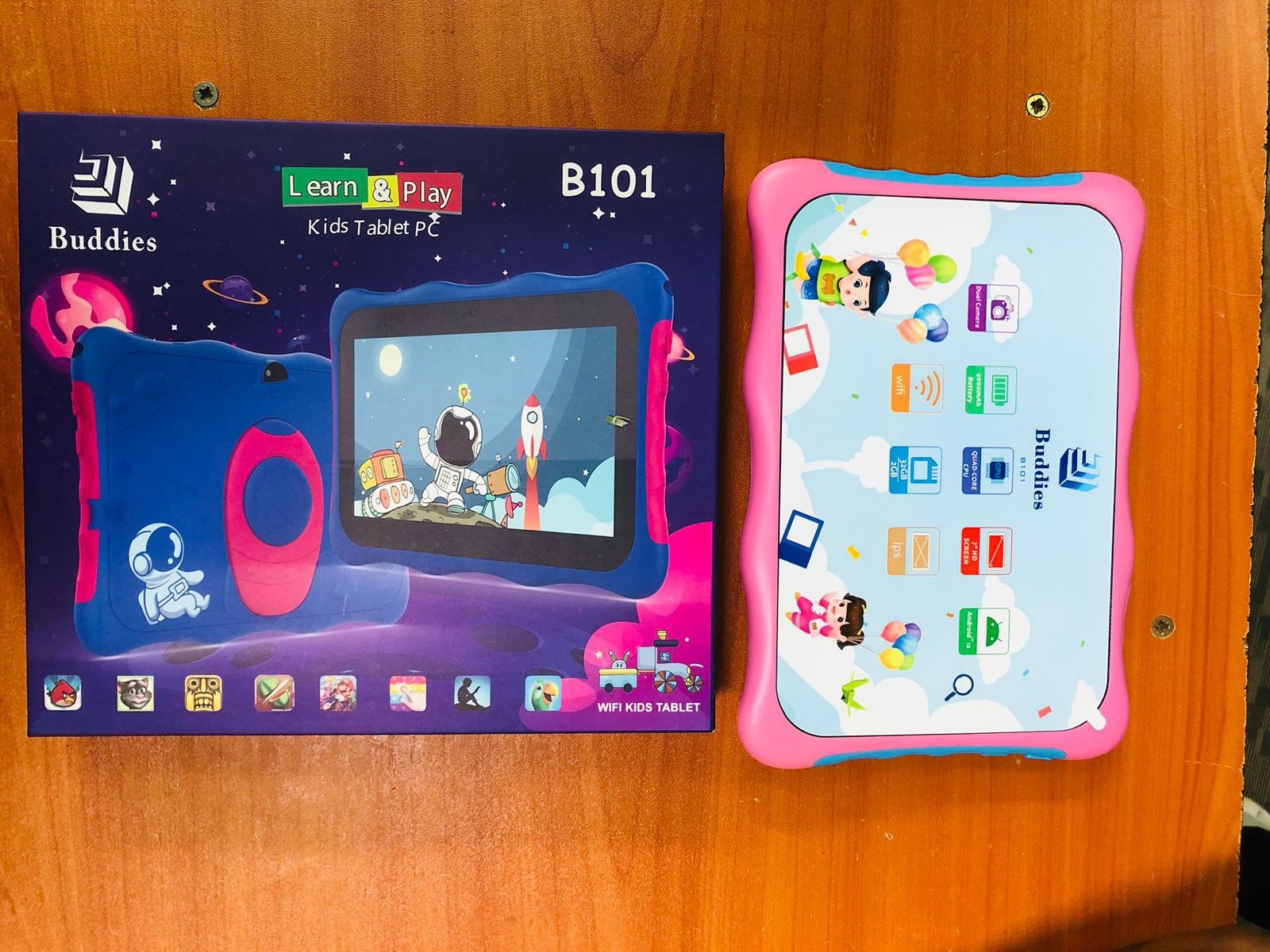 [CLEARANCE OFFER] BUDDIES KIDS STUDY WIFI TABLETS RAM 2GB,ROM 32GB Without SIM CARD SLOT, MODEL:B101