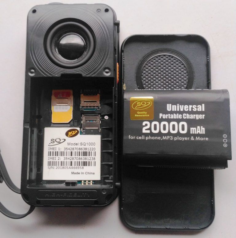 HOT DEAL!! SQ 1000 Feature Phone ,Powerbank Phone, 20000mAh Battery BT Music Property Kabambe Dual SIM Wireless FM Radio