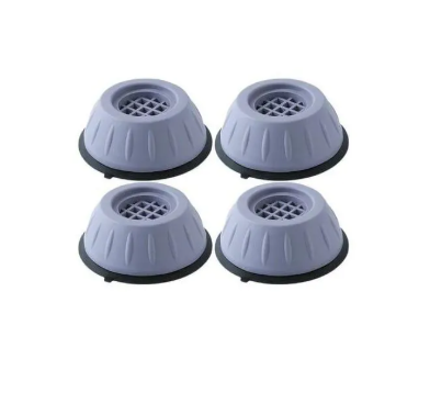 Anti vibration fridge/washing machine stand,The pad's bottom diameter is 9cm, the top diameter is 4.7cm, and the height is 4cm, work with most washers & dryers, refrigerator, table, sofa, bed & others