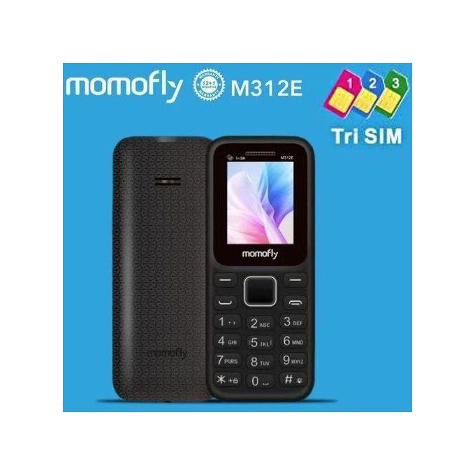 (BLACK FRIDAY BEST OFFER) Momofly M312E 32 MB RAM featured phone Triple SIM Regular 5C Battery, 1.77" display with BT connectivity featured phones