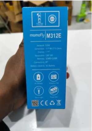 (BLACK FRIDAY BEST OFFER) Momofly M312E 32 MB RAM featured phone Triple SIM Regular 5C Battery, 1.77" display with BT connectivity featured phones