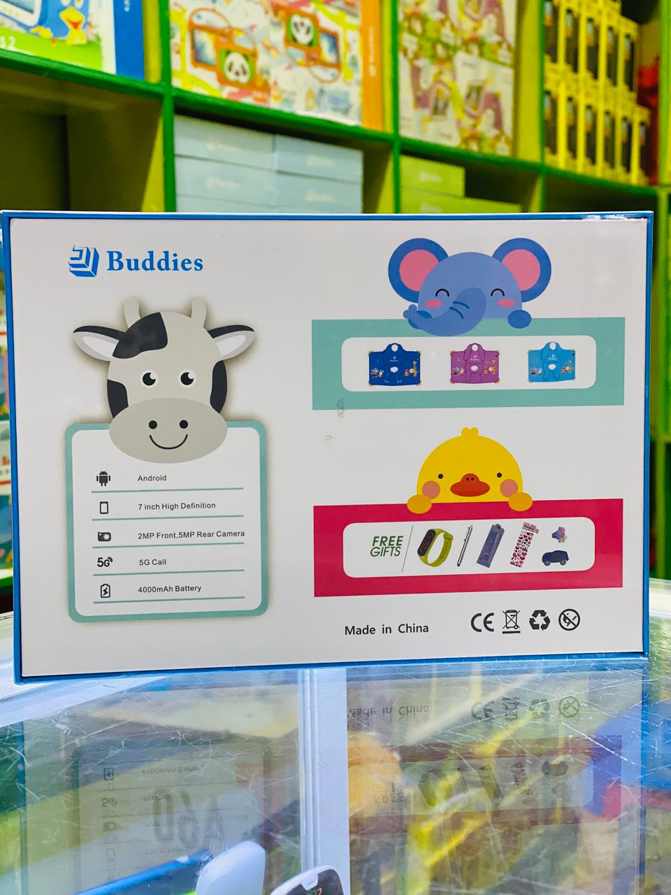 PROMOTION!!BUDDIES KIDS 6 STUDY 5G WIFI TABLETS RAM 8GB,ROM 256GB With BOTH SIM CARD SLOT AND MEMORY CARD SLOT, 2MP FRONTCAMERA,5MP REAR CAMERA  AND 7''SCREEN DISPLAY