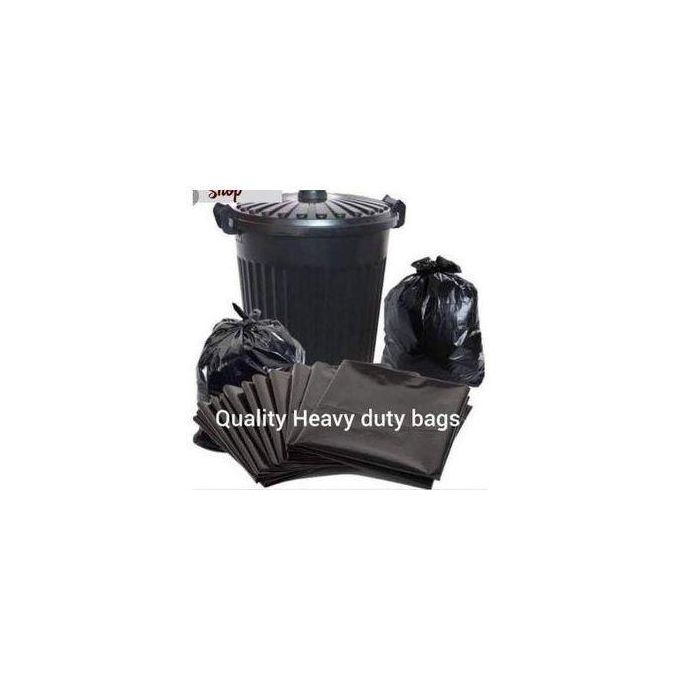 50Pcs Set Black Medium Size Garbage Bags, Heavy Duty Black Garbage Bags (MEDIUM SIZE) Eco-friendly Trash Bags Strong & Tear-Resistant Dustbin Liners for Home, Office & Commercial Waste