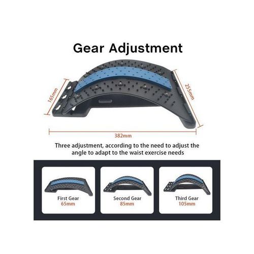 Back Stretcher For Low Back Pain Relief Back Massager Neck Stretcher Multi-Level Lumbar Support Stretcher Spinal, Lower And Upper Muscle Pain Relief