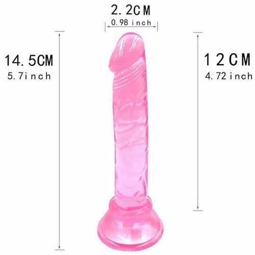 Small Dildo Anal Dildo Soft Penis Slim Beginner Dildo Women Masturbation G Spot Massager Sex Toy