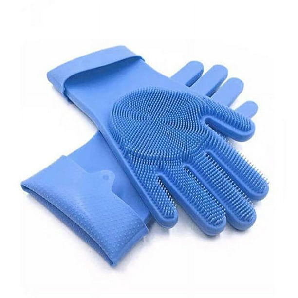 Silicon Dish-Washing Kitchen Gloves