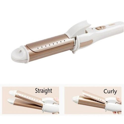 2 In 1 Mini Hair Straightener Curling Wand Flat Hair Curler Styler Portable Multifunctional Home Dual-purpose Curling