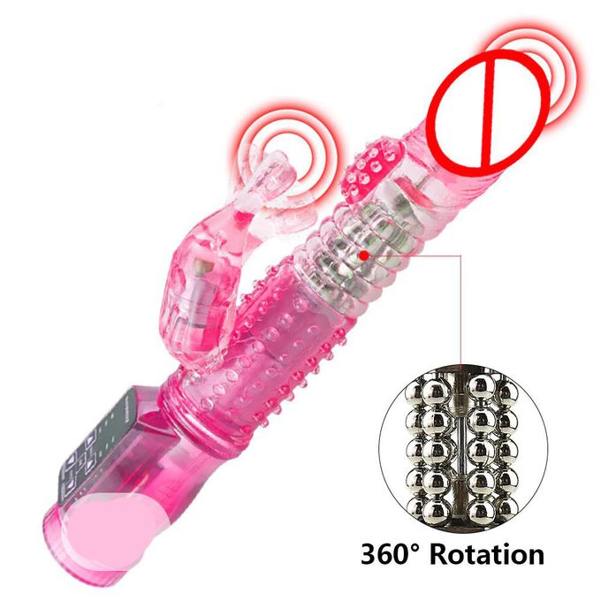 Fanala 12 Modes Clitoris And G-Spot Stimulator Sex Machine Vibrator Orgasm Climax For Women Females Adult Rabbit Dildos