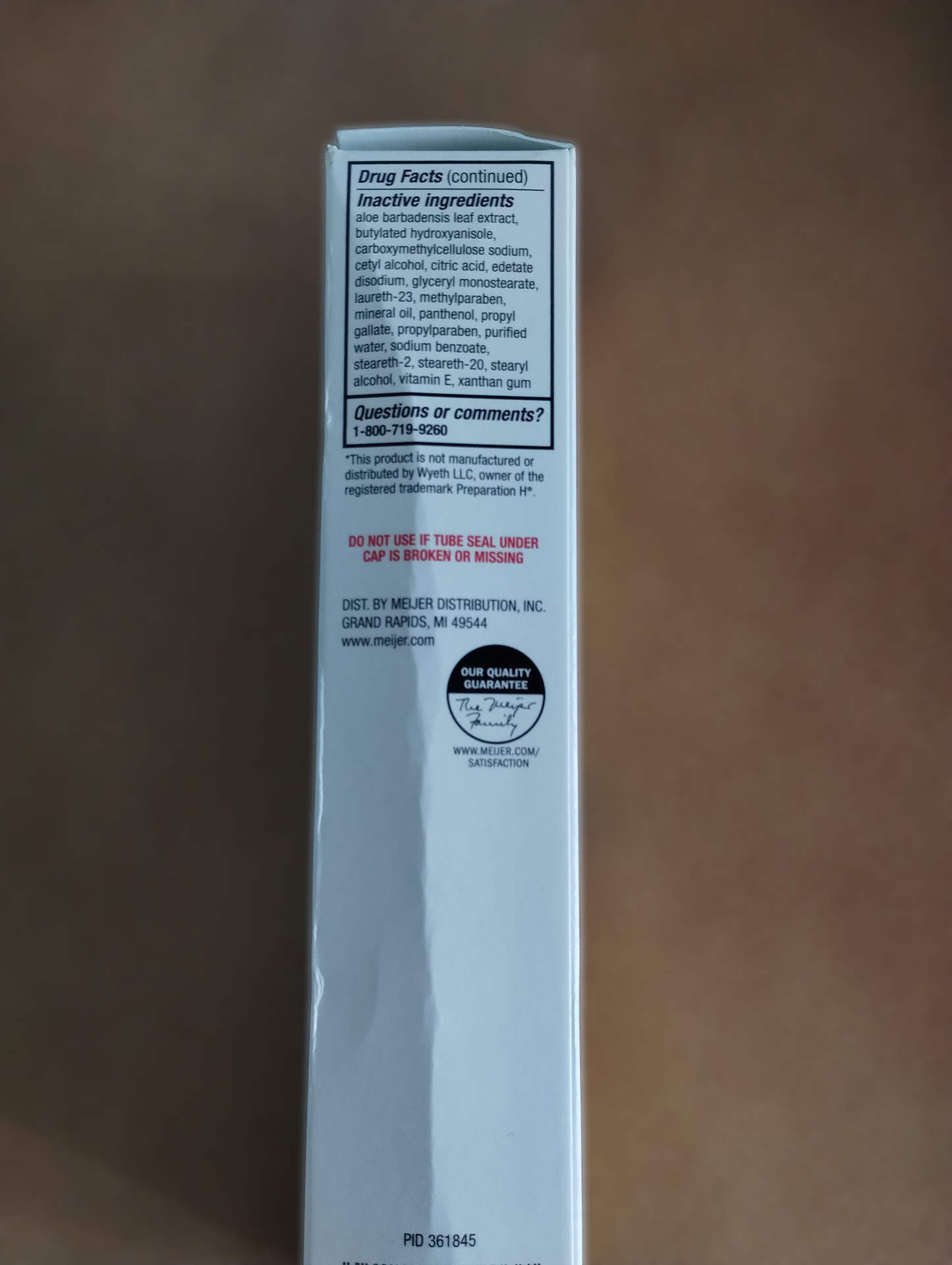 Meijer Hemorrhoidal Cream/Ointment