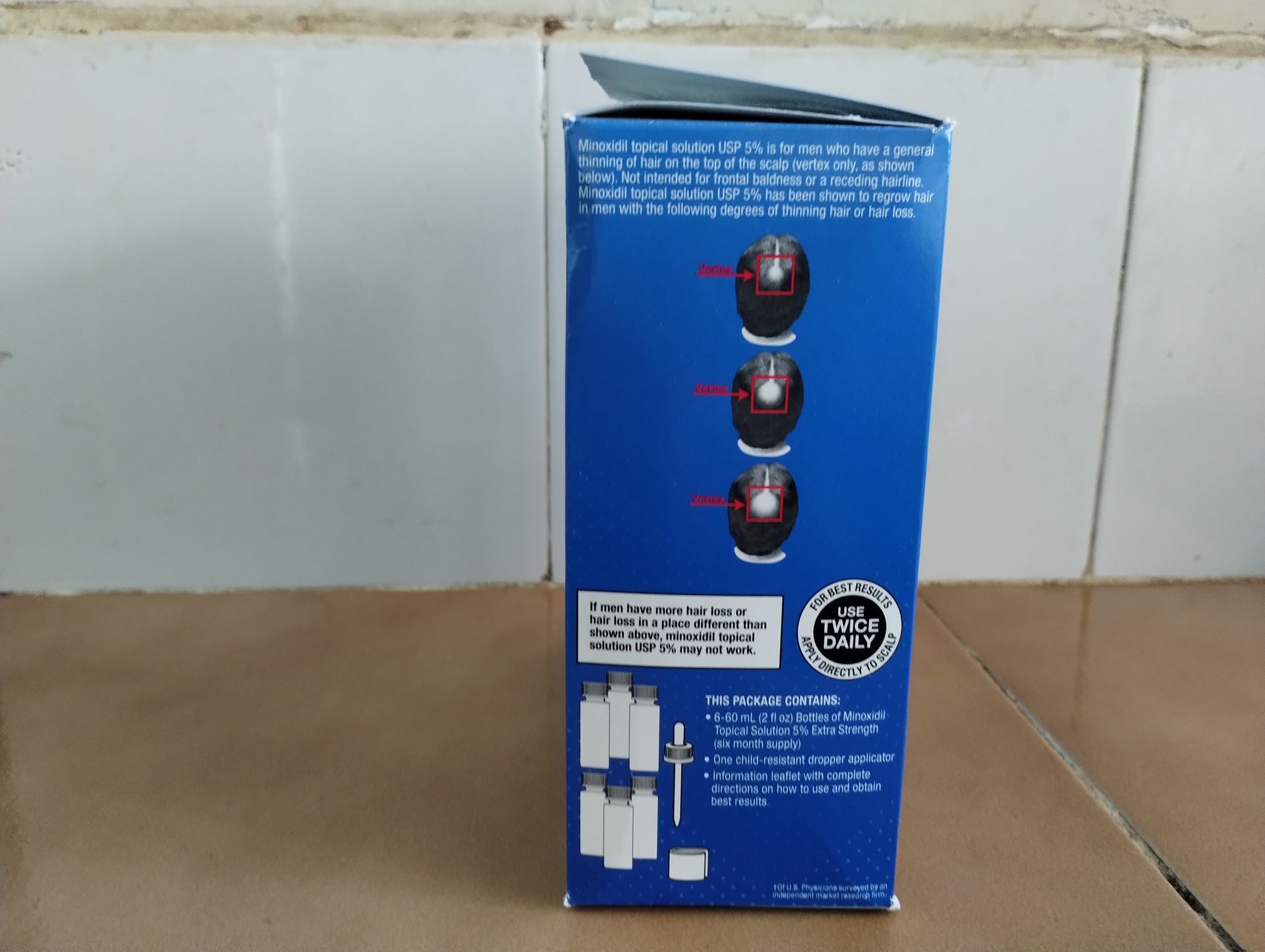 KIRKLAND Minoxidil 5% SOLUTION Hair Loss/Growth 6 Month Supply SEALED