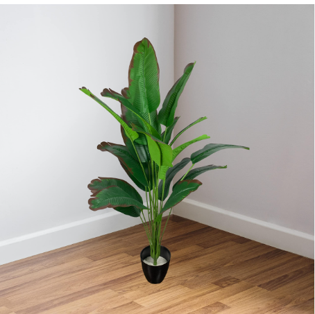 ARTIFICIAL HOME DECOR BANANA PLANT(80cm)  comes with a vase)