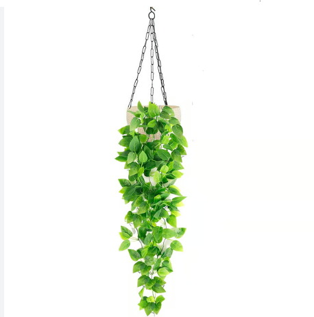 HOME DECOR BEAUTIFUL NON-FADE ARTIFICIAL/ FAKE WALL HANGING VEINS(WITH/WITHOUT HANGING VASE)-living room, dining room, kitchen, bathroom hanging vines/decorLIVINGROOM/BEDROOM/BATHROOM DECOR