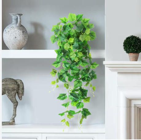 HOME DECOR BEAUTIFUL NON-FADE ARTIFICIAL/ FAKE WALL HANGING VEINS(WITH/WITHOUT HANGING VASE)-living room, dining room, kitchen, bathroom hanging vines/decorLIVINGROOM/BEDROOM/BATHROOM DECOR
