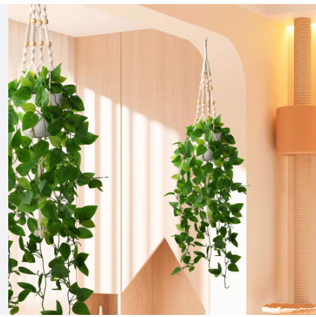 HOME DECOR BEAUTIFUL NON-FADE ARTIFICIAL/ FAKE WALL HANGING VEINS(WITH/WITHOUT HANGING VASE)-living room, dining room, kitchen, bathroom hanging vines/decorLIVINGROOM/BEDROOM/BATHROOM DECOR