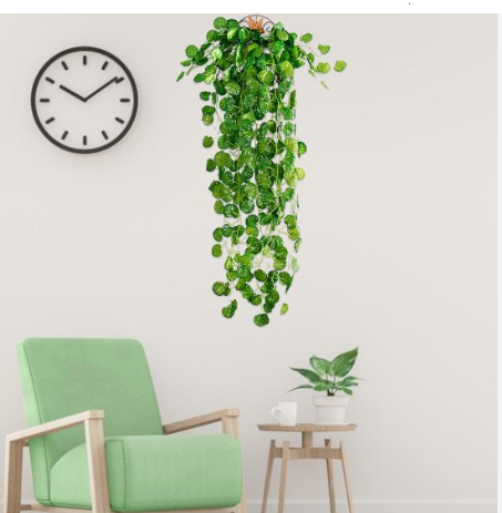 HOME DECOR BEAUTIFUL NON-FADE ARTIFICIAL/ FAKE WALL HANGING VEINS(WITH/WITHOUT HANGING VASE)-living room, dining room, kitchen, bathroom hanging vines/decorLIVINGROOM/BEDROOM/BATHROOM DECOR