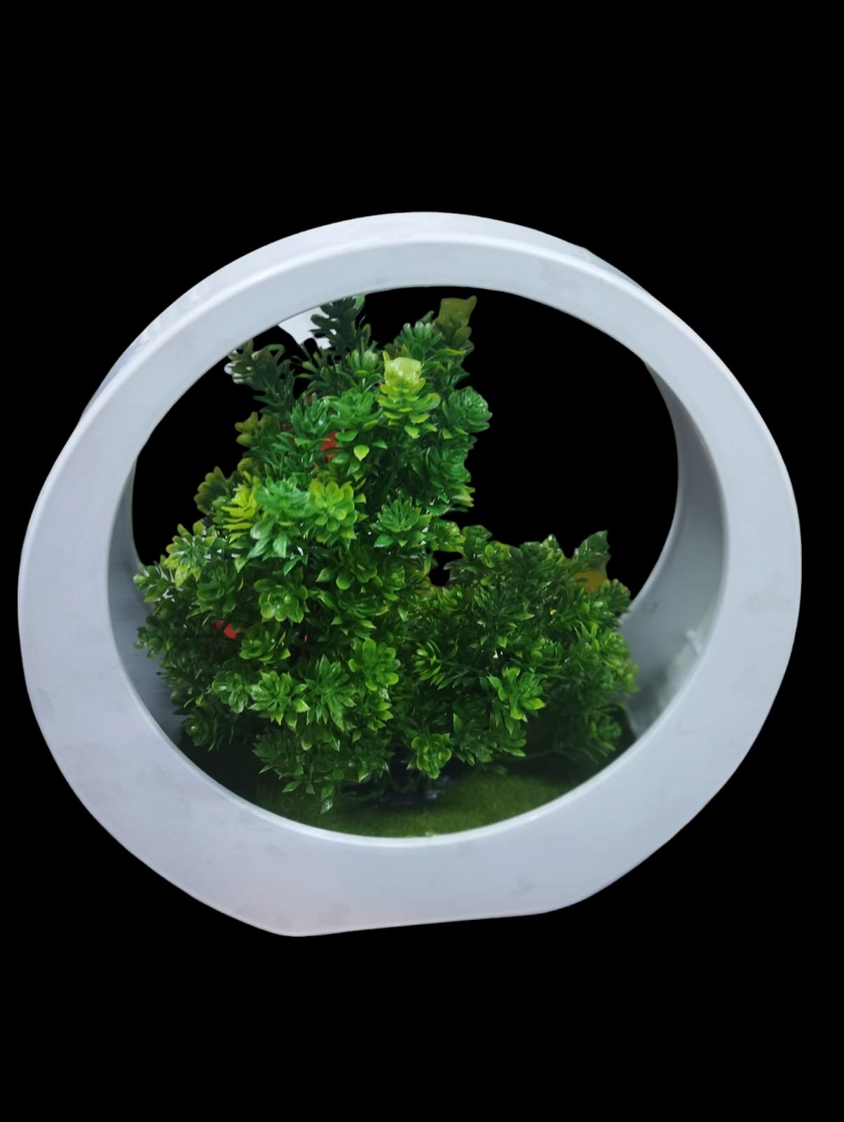 Artificial Bonsai Plant In A White Vase