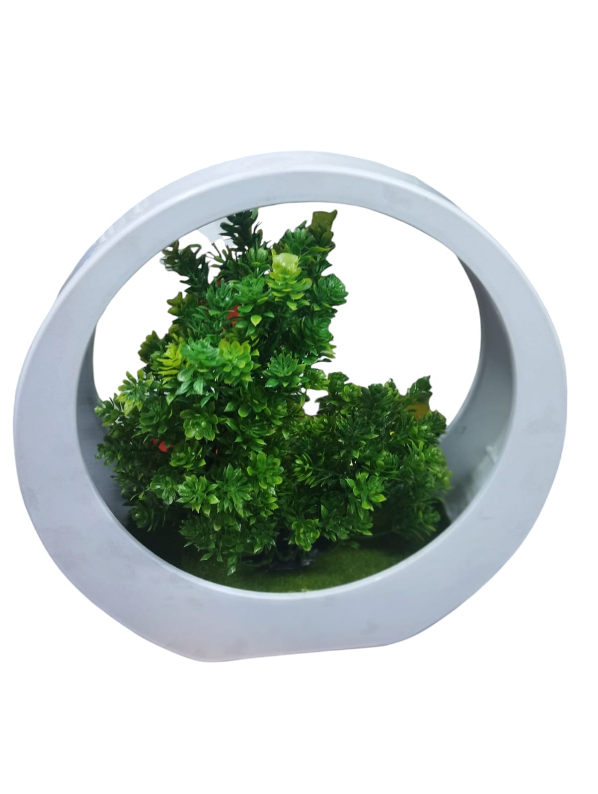 Artificial Bonsai Plant In A White Vase