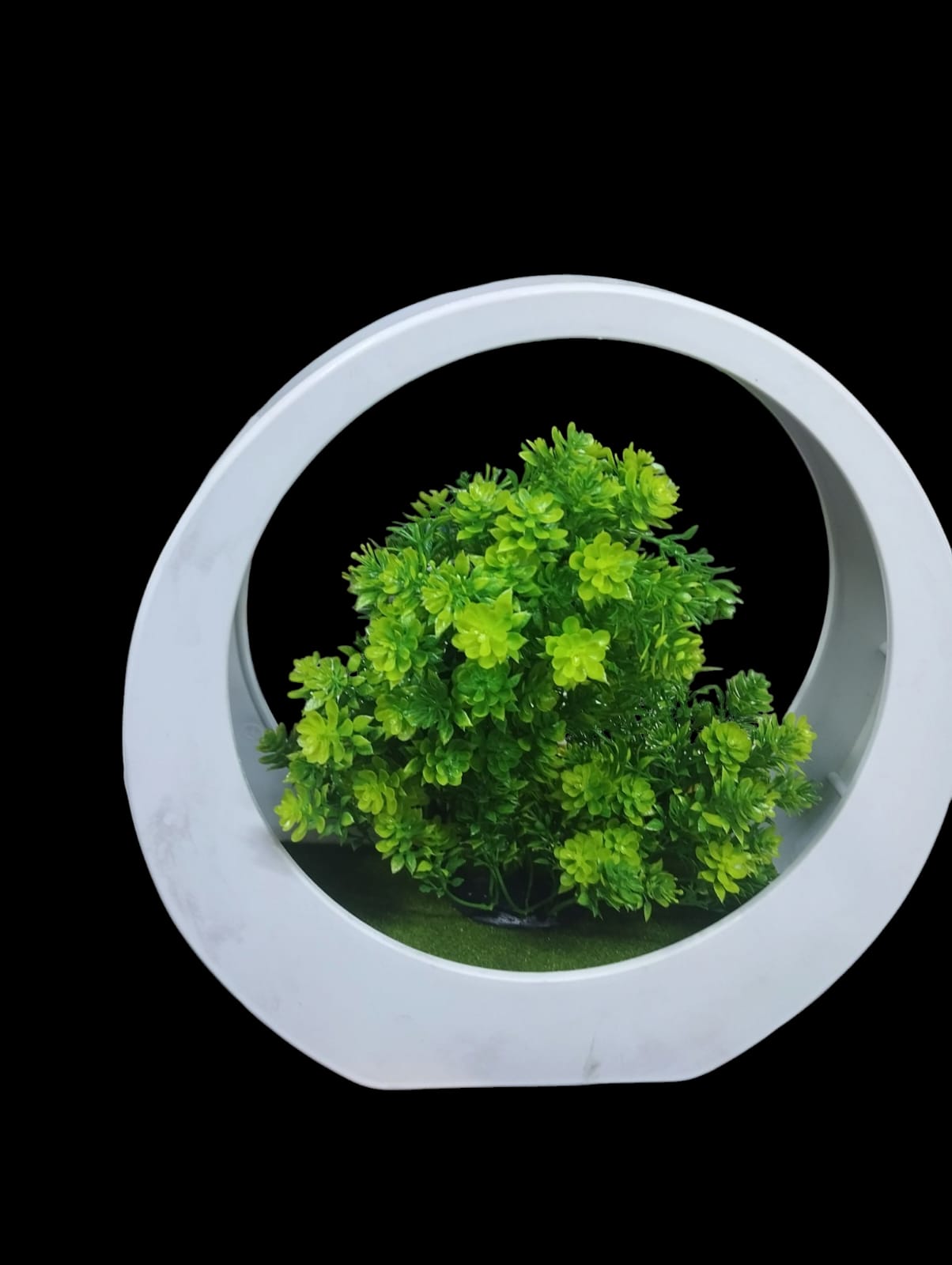Artificial Bonsai Plant In A White Vase