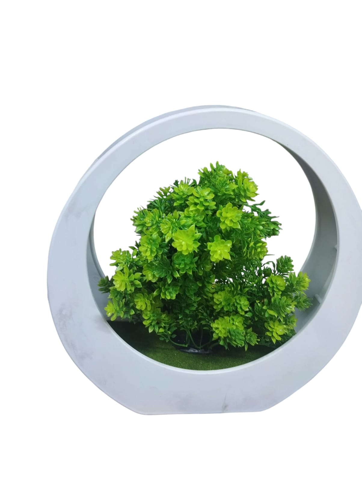Artificial Bonsai Plant In A White Vase