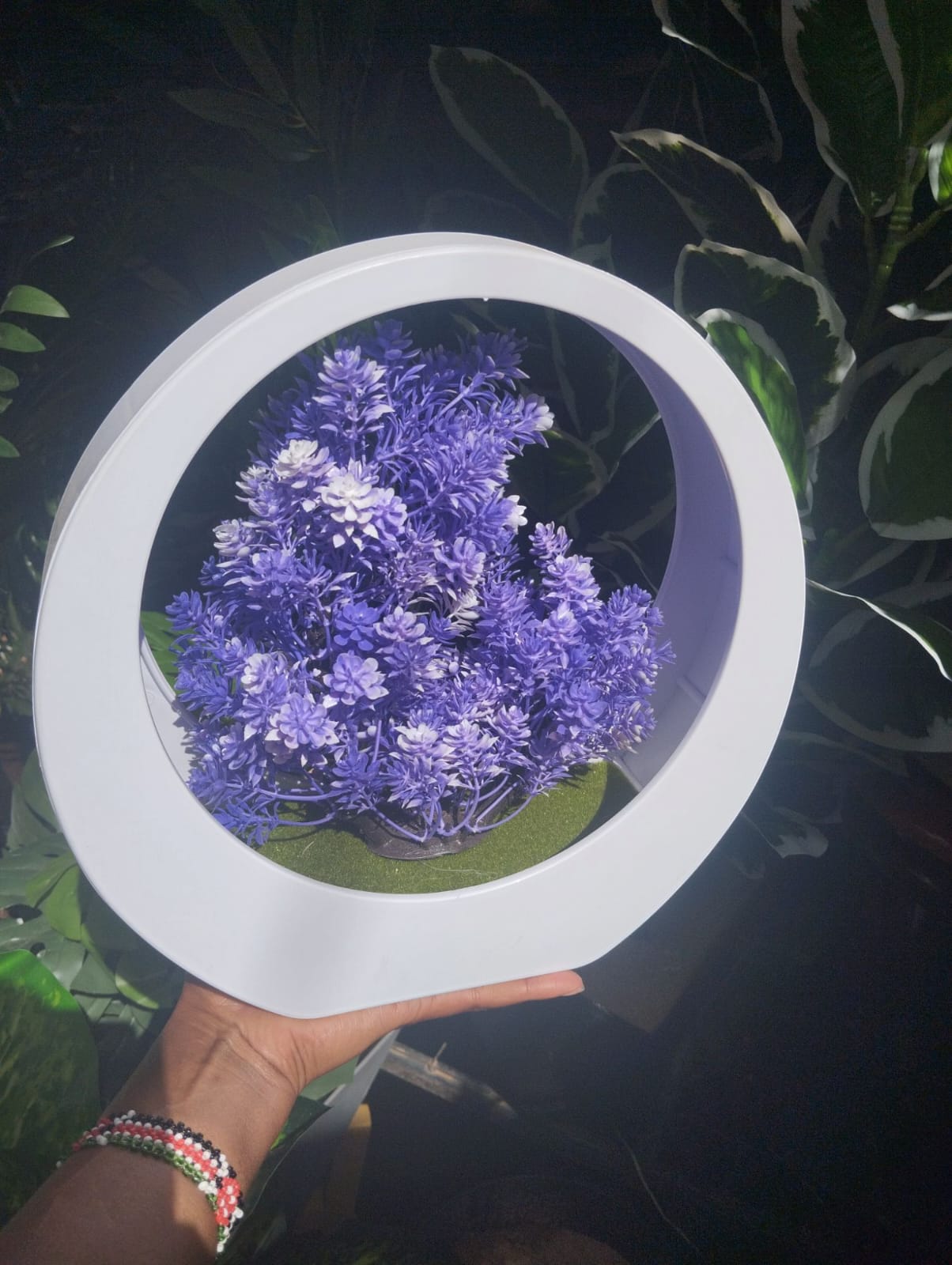 Artificial Bonsai Plant In A White Vase