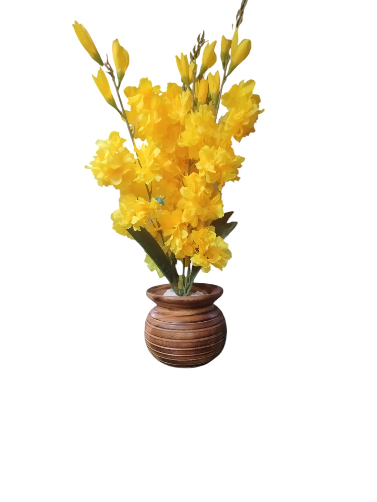 Wooden Flower Pot /Vase acts as planters for artificial flowers( no flower)