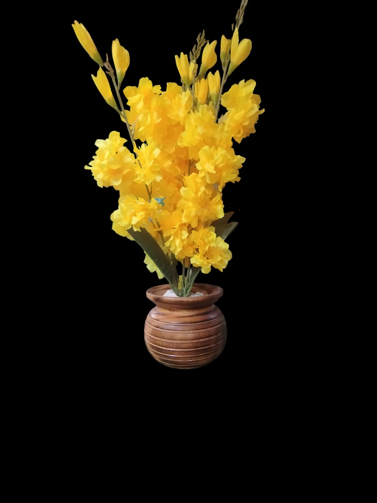 Wooden Flower Pot /Vase acts as planters for artificial flowers( no flower)