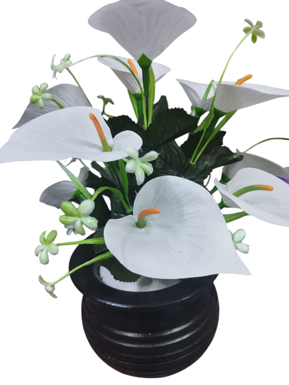 Artificial Flower Plant In A White Vase