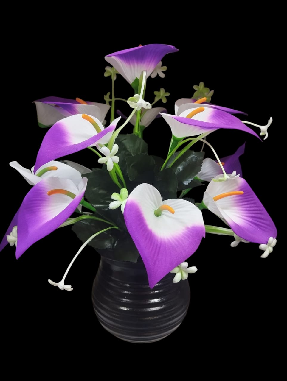 Artificial Flower Plant In A White Vase
