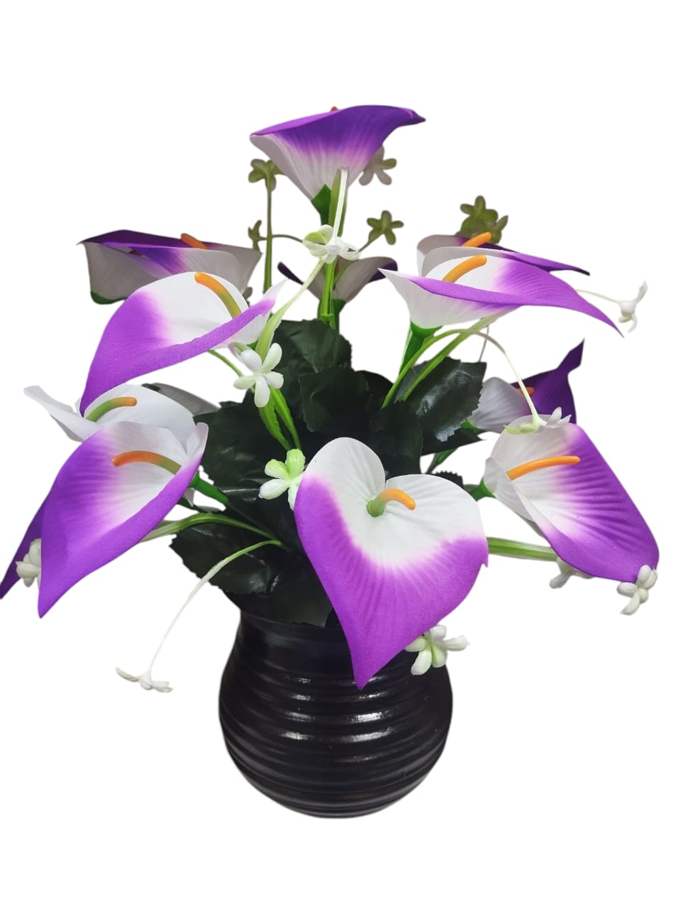 Artificial Flower Plant In A White Vase