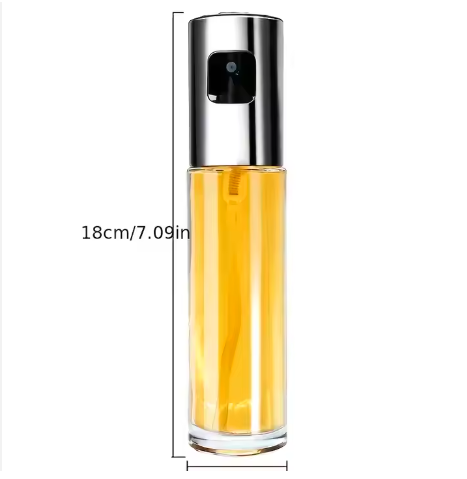 Oil Spray Pot 100ml Glass Kitchen Household Air Fryer Oil Spray Bottle Edible Oil Watering Can Spray Bottle