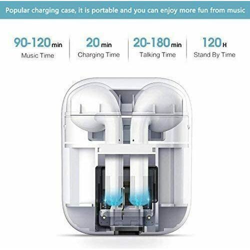"Premium 2 PCS Celebrity I12TWS Wireless Bluetooth Earbuds with Charging Case - Noise Cancelling, High-Fidelity Sound, and Long Battery Life"Experience the ultimate in wireless audio
