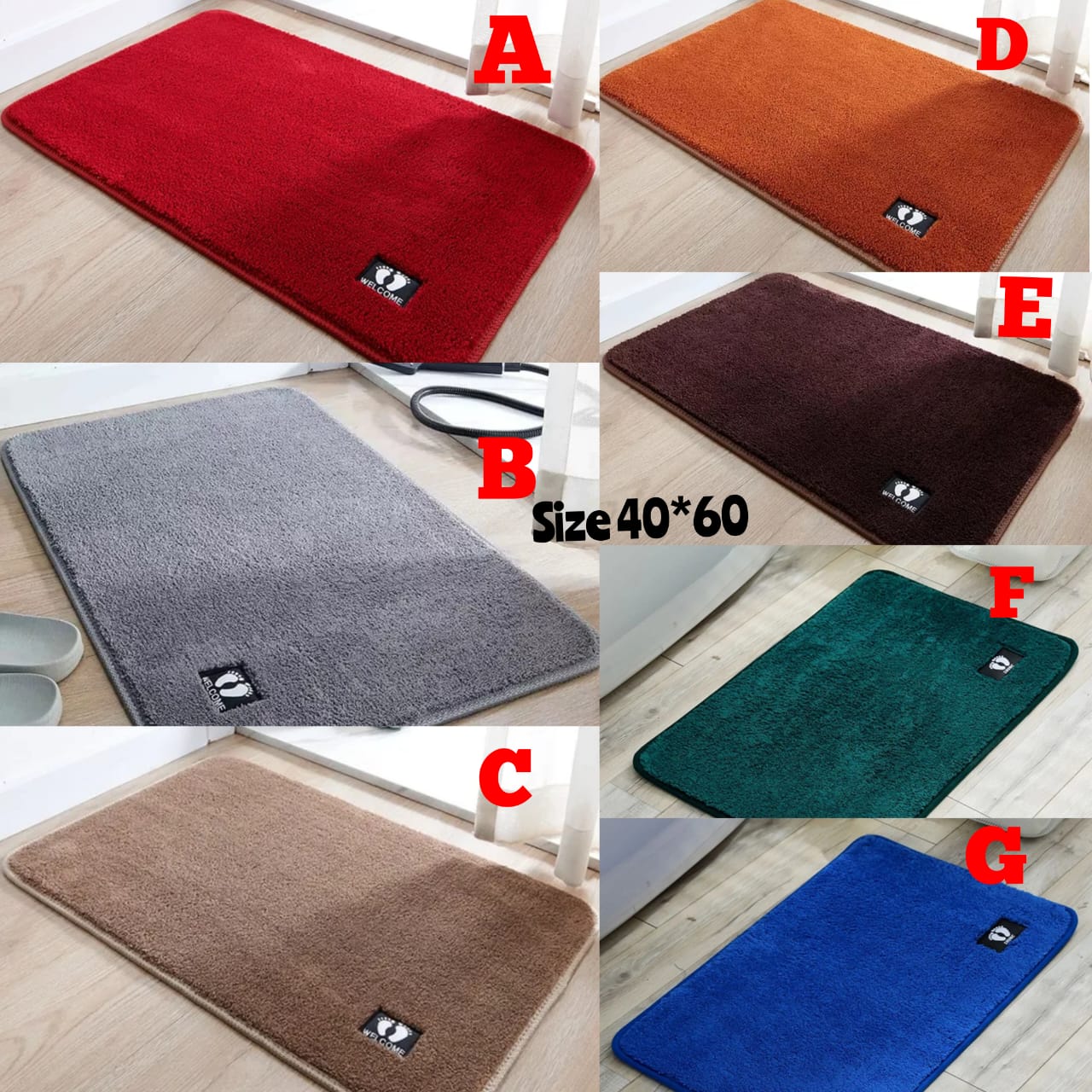 New arrival high-quality cotton Door Mats - 46 cm x 76 cm- These Door Mats are a perfect blend of functionality and style, designed to keep your home clean and welcoming.