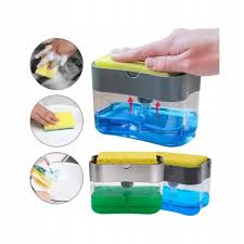 Kitchen Soap Dispenser | Soap Pump Sponge Caddy | New Kitchen 2-in-1 Manual