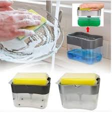 Kitchen Soap Dispenser | Soap Pump Sponge Caddy | New Kitchen 2-in-1 Manual
