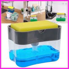 Kitchen Soap Dispenser | Soap Pump Sponge Caddy | New Kitchen 2-in-1 Manual