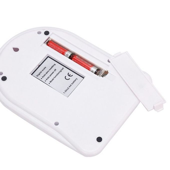 10kg Digital Kitchen Electronic Cooking Weighing Scale White- Kitchen Weighing Scale – Measures Up to 10 kg