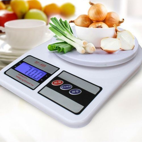 10kg Digital Kitchen Electronic Cooking Weighing Scale White- Kitchen Weighing Scale – Measures Up to 10 kg