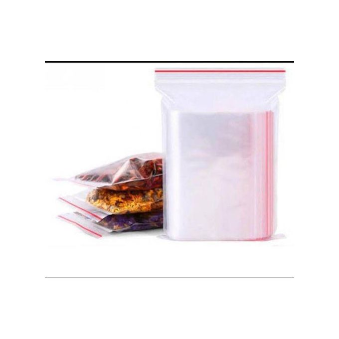 100 Pieces Ziplock Bags – Reusable Storage Bags