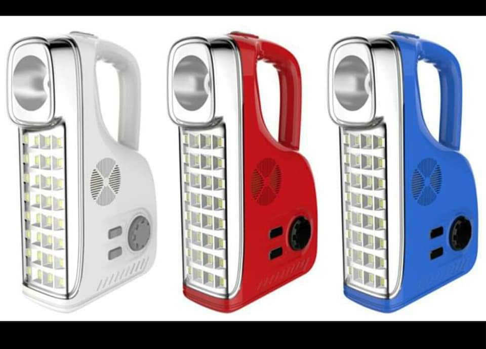 Kamisafe Rechargeable Radio Lamp – Multi-Functional LED Light with FM Radio, USB Charging, and Long Battery Life