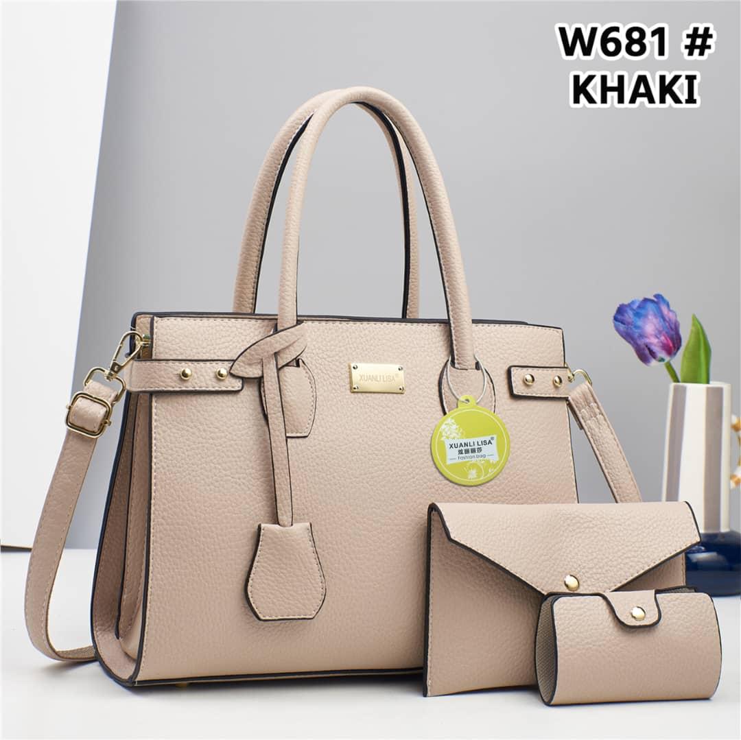 Premium 3-in-1 Ladies Handbag Set with Matching Shoulder Bag and Compact Purse – Elegant, Versatile, and Durable Women’s Bag Collection for Daily Use, Shopping, and Special Occasions