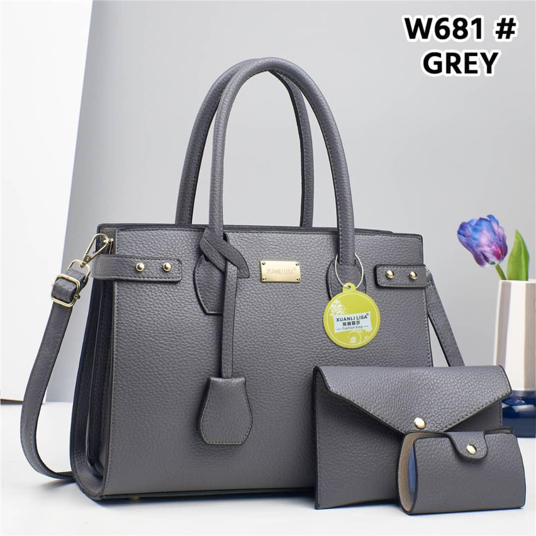Premium 3-in-1 Ladies Handbag Set with Matching Shoulder Bag and Compact Purse – Elegant, Versatile, and Durable Women’s Bag Collection for Daily Use, Shopping, and Special Occasions