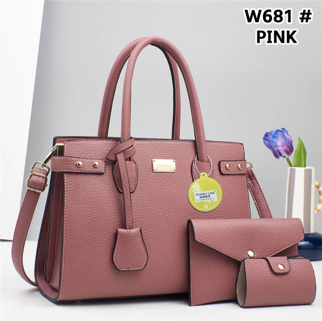 Premium 3-in-1 Ladies Handbag Set with Matching Shoulder Bag and Compact Purse – Elegant, Versatile, and Durable Women’s Bag Collection for Daily Use, Shopping, and Special Occasions