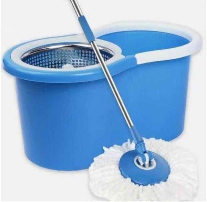Rotating 360 Spin Mopper(MOP002) And Bucket Set 360 rotating washable mop No spills, no shock and no damage to floors Microfiber mop head works great wet or dry,Household cleaning,Mopping Tools.