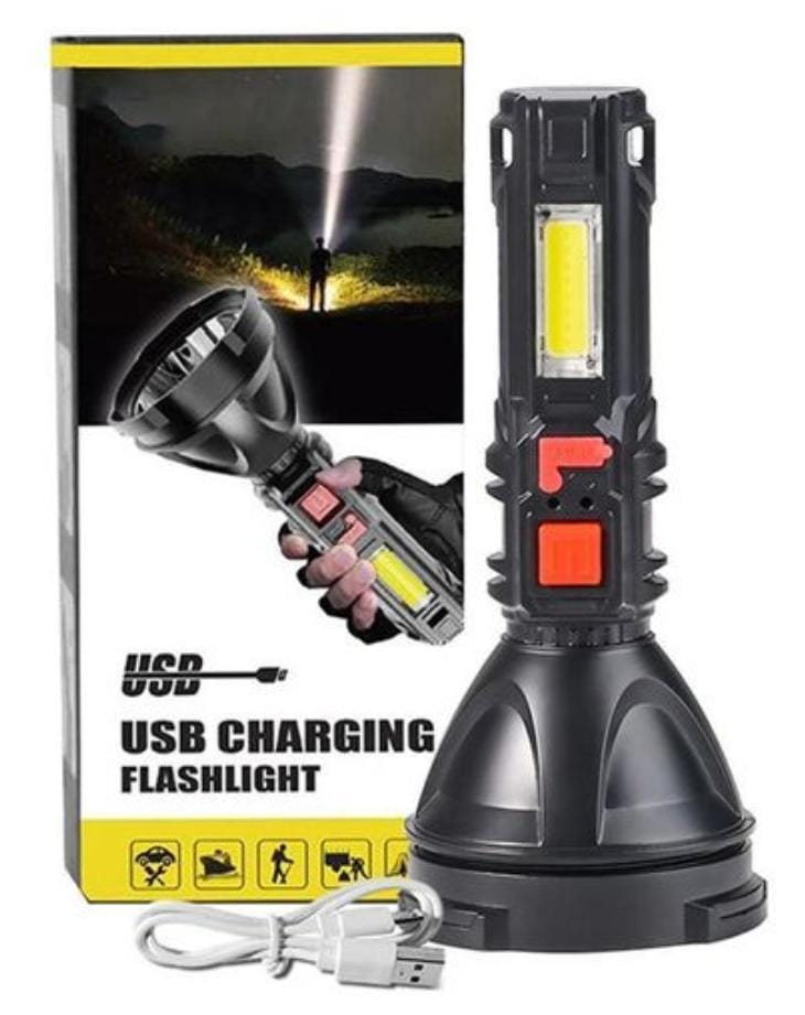 4-Mode Extra Bright Flashlight Torch – High-Powered LED with Adjustable Modes for Outdoor & Emergency Use