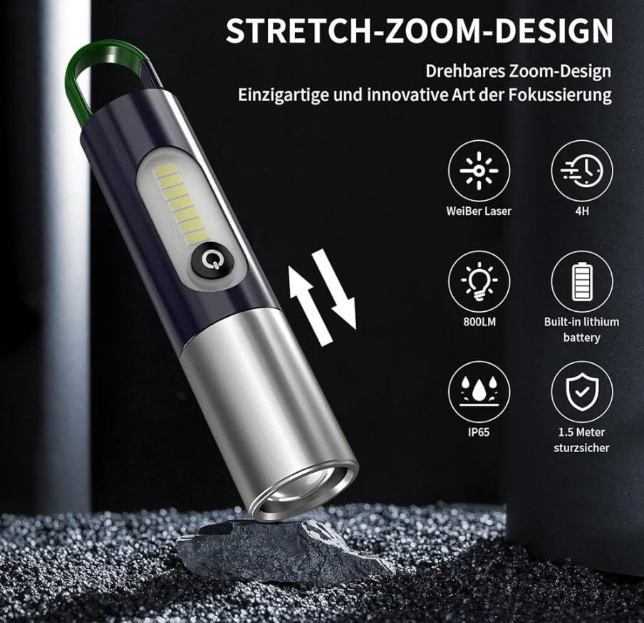 4-Mode Extra Bright Flashlight Torch – High-Powered LED with Adjustable Modes for Outdoor & Emergency Use