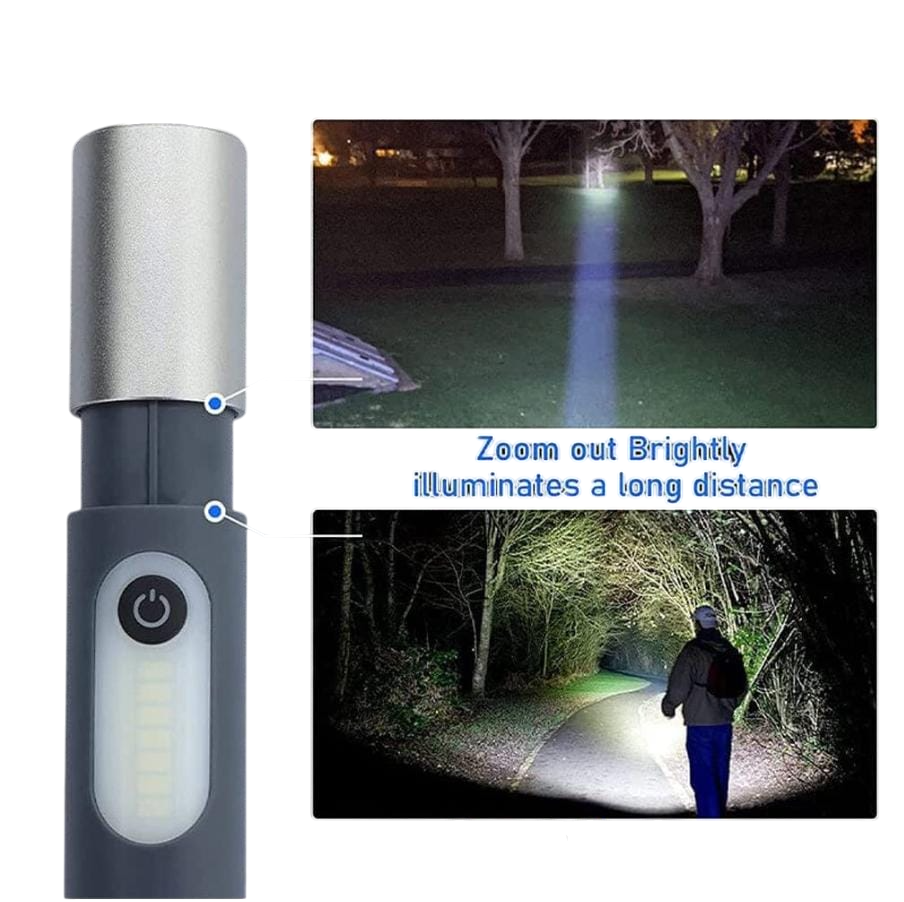 4-Mode Extra Bright Flashlight Torch – High-Powered LED with Adjustable Modes for Outdoor & Emergency Use