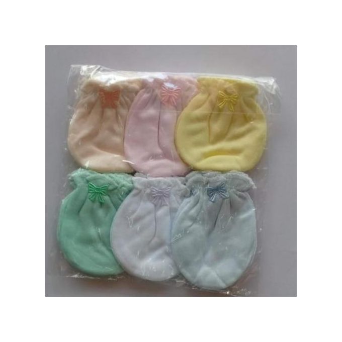 NEW ARRIVAL – 6 Pcs Fashion High Quality Baby Super Soft Warm Cotton Newborn Mittens – Cozy and Gentle Protection for Tiny Hands (0–12 Months)