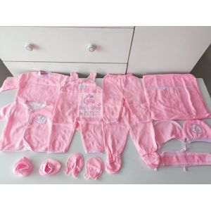 NEW ARRIVAL – Lucky Star 11 Pieces Unisex Newborn Baby Receiving Set with Bodysuit, Mittens, Cap, Bib, Blanket & More