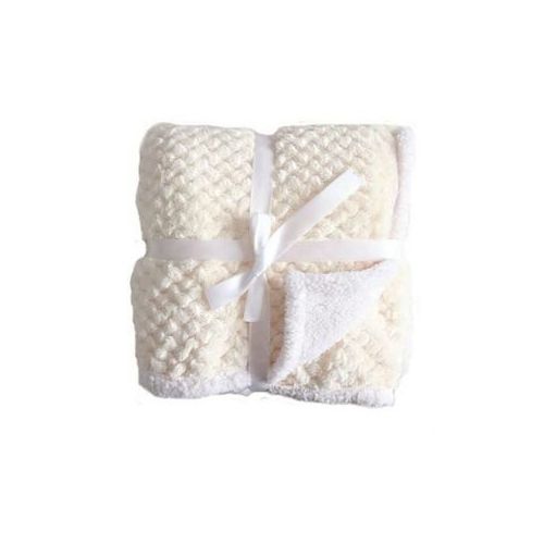 Soft Warm Baby Shawls and Blankets for Newborns and Infants – Cozy Cream White Fleece Baby Wrap for Sleeping, Swaddling, Travel, and Gift Use