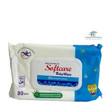 NEW ARRIVAL – Softcare Baby Wet Wipes 80pcs Value Pack (×3) – Gentle, Alcohol-Free, Moisturizing and Hypoallergenic Wipes for Daily Baby Care